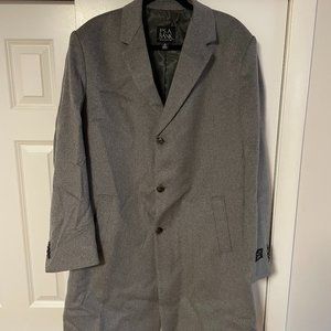 Joseph A. Bank Tailored Fit Topcoat- Cambridge Grey